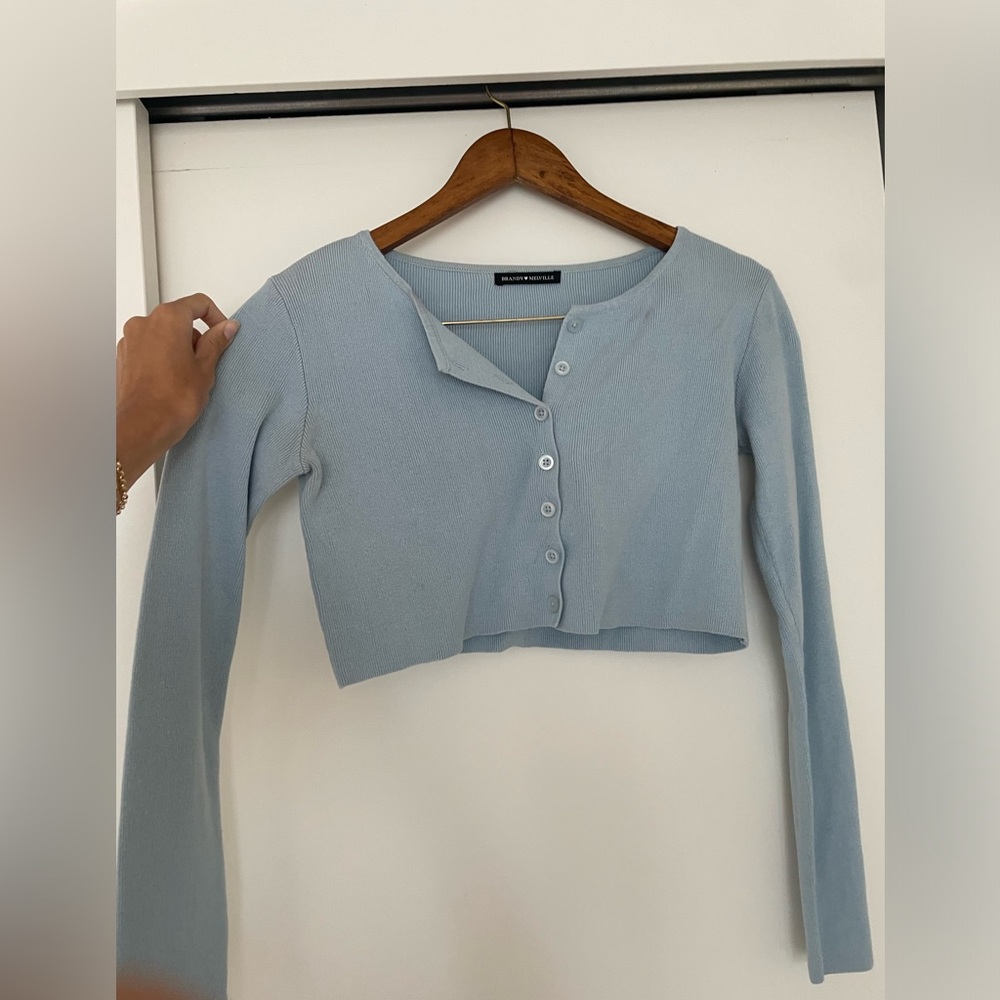 Brandy Melville Cropped Cardigan - Small